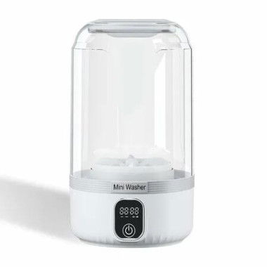 Portable Washing Machine,Wireless Mini Washer Deeply Cleans Small Laundry Items,Socks,Underwear,Clothes,Small Washer,White