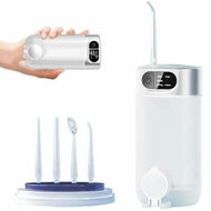 Detailed information about the product Portable Water Flossers Teeth 5 Modes 4 Jet Tips Digital Display 300ML Tank Oral Irrigator