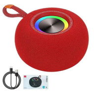 Detailed information about the product Portable Wireless Bluetooth Speakers, IPX6 Waterproof Small Shower Speaker, Loud Stereo Sound with Carry Lanyard for Outdoor (Red)