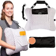 Detailed information about the product Post Mastectomy Pillow,Seatbelt Cushion,Breast Surgery Must Haves,Breast Reduction Recovery Supplies,Breast Augmentation,Post Op Essentials,Grey