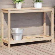 Detailed information about the product Potting Table with Shelf 108x35x75 cm Solid Wood Pine