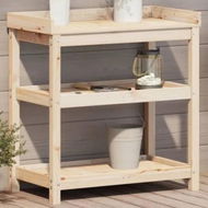 Detailed information about the product Potting Table with Shelves 82.5x45x86.5 cm Solid Wood Pine