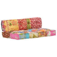 Detailed information about the product Pouffe Patchwork Fabric