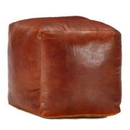 Detailed information about the product Pouffe Tan 40x40x40 cm Genuine Goat Leather