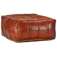 Detailed information about the product Pouffe Tan 60x60x30 Cm Genuine Goat Leather