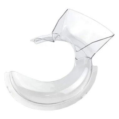 Pouring Shield for KitchenAid 4.5 to 5QT Mixer Bowl with Stainless Steel, Glass, Ceramic, Secure Fit Splash Guard for KitchenAid Tilt Head Stand Mixers