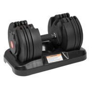 Detailed information about the product Powertrain 20kg Adjustable Home Gym Dumbbell