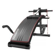 Detailed information about the product PowerTrain Inclined Sit up bench w/ Resistance bands Push up Bars