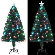 Detailed information about the product Pre-lit Christmas Tree with Stand 120 cm Fibre Optic