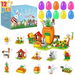 Prefilled Easter Eggs with Toys, 2 Eggs Easter Bunny Building Toys Set for Easter Basket Stuffers & Egg Hunt Prizes, Party Favors for Boys Girls 6+. Available at Crazy Sales for $24.95