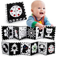 Detailed information about the product Premium Black & White Sensory Toys for Early Development: Soft Book, Chewy Tees, and Tear-Resistant Toys for Infants (0-3 Years)