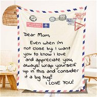 Detailed information about the product Premium Dear Mom Blanket Presents For Mothers Day Soft Cozy Flannel Throw Blanket Moms Blanket Gift - 140*180 CM.