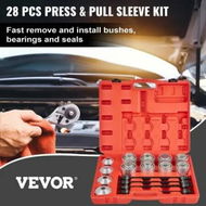 Detailed information about the product Press and Pull Sleeve Kit Bush Bearing Removal Kit 28PCS 45# Steel & Case