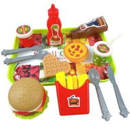 Detailed information about the product Pretend Play Food Set Creative Hamburger Artificial Food Set Kitchen Toy