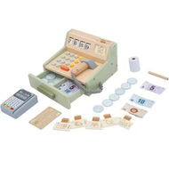 Detailed information about the product Pretend Play Wooden Calculator Cash Register Kid Pretend Play Toys Realistic Grocery Playset Educational Role-Playing Toy for Ages 3+
