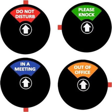 Privacy Sign Do Not Disturb Knock Before Entering Office Meeting 5 Inch 1 Pack