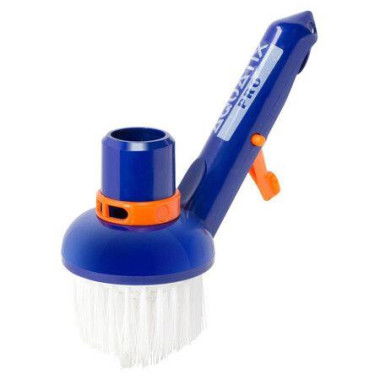 Pro Pool Step & Corner Vacuum Brush - Best For Above Ground & Inground Swimming Pools Spas & Hot Tubs. Fine Bristles 1-1/2