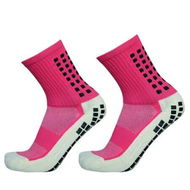 Detailed information about the product Professional Anti Slip Men Football Socks Riding Cycling Sport Socks Nylon Breathable Running Socks Color Pink