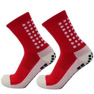 Detailed information about the product Professional Anti Slip Men Football Socks Riding Cycling Sport Socks Nylon Breathable Running Socks Color Red
