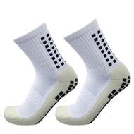Detailed information about the product Professional Anti Slip Men Football Socks Riding Cycling Sport Socks Nylon Breathable Running Socks Color White