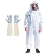 Detailed information about the product Professional Beekeeper Suit Bee Outfit with Gloves and Ventilated Hood for Maximum Safety and Comfort(Size:XXL)