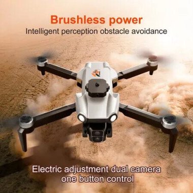 Professional Drone 8K With Dual Camera 5G WIFI Smart Obstacle Avoidance FPV Brushless Motor RC Quadcopter Mini Drone Color Grey