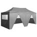 Professional Folding Party Tent with 4 Sidewalls 3x6 m Steel Anthracite. Available at Crazy Sales for $299.95