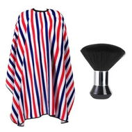 Detailed information about the product Professional Hair Cutting Cape with Neck Duster Brush,Large Size Salon Barber Cape,Mix Color