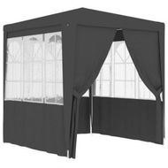 Detailed information about the product Professional Party Tent With Side Walls 2.5x2.5m Anthracite 90g/m