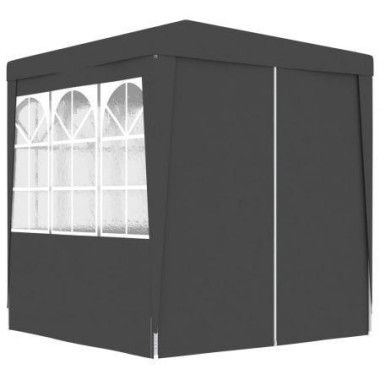 Professional Party Tent With Side Walls 2x2m Anthracite 90g/m