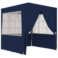 Detailed information about the product Professional Party Tent with Side Walls 2x2 m Blue 90 g/mÂ²