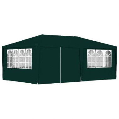 Professional Party Tent With Side Walls 4x6m Green 90g/m