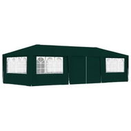 Detailed information about the product Professional Party Tent with Side Walls 4x9 m Green 90 g/mÂ²