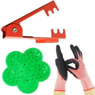 Detailed information about the product Professional Rose Thorn Remover Garden Set (2 Kinds Of Rose Leaf Pellets + 1 Pair Of Gloves)