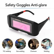 Detailed information about the product Professional Solar Energy Auto Darkening Welding Safety Dustproof Goggles Anti-Glare UV Weld Glasses With 10 Protective Lenses And Storage Case