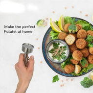 Detailed information about the product Professional Stainless Steel Falafel Scoop: Easy and Consistent Falafel Making