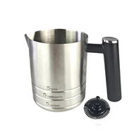 Detailed information about the product Professional Stainless Steel Milk Frother Cup with Ergonomic Handle for ES601 ES655 Coffee Machine Milk Frothing Jug for Latte Art Enthusiasts
