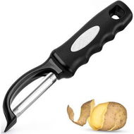 Detailed information about the product Professional Vegetable Peeler With Built In Blemish Remover - Black