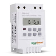 Detailed information about the product Programmable Digital Timer,SENRISE TM616 Digital Electrical Timer Plug Socket with LCD Display for Lights,24 Hours/7 Days A Week Programmable(White,12V)