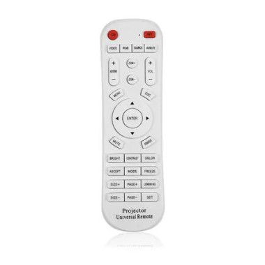Projector Remote Control Universal Smart Controller Infrared 10m for TV Home Theatre Entertainment White