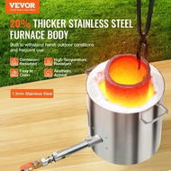 Detailed information about the product Propane Melting Furnace Kit 8KG/18lbs with Crucible Tongs Metal Smelting