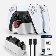 Detailed information about the product PS5 Charging Station, Gamepad Controller Charger Station with Fast Charging Cords Replacement for PS5 Controller