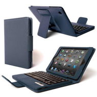 Detailed information about the product PU+ABS Cover Case With Removable Bluetooth Keyboard For Apple IPad Mini - Blue.