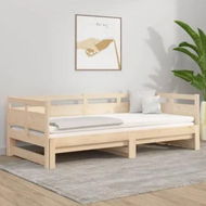 Detailed information about the product Pull-out Day Bed Solid Wood Pine 2x(92x187) cm