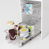 Detailed information about the product Pull-Out Wire Baskets 2 Pcs Silver 300 Mm