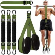 Detailed information about the product Pull Up Assistance Bands Heavy Duty Resistance Band for Pull Up Bar,Adjustable Weight Size with Fabric Feet Knee Rest for Strength Training,Green