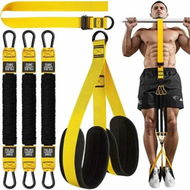 Detailed information about the product Pull Up Assistance Bands Heavy Duty Resistance Band for Pull Up Bar,Adjustable Weight Size with Fabric Feet Knee Rest for Strength Training,Yellow