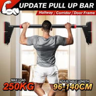 Detailed information about the product Pullup Bar Chinup Situp Push Up 250kg Horizontal Door Home Gym Abs Workout Exercise Shoulder Chest 96-140cm Adjustable