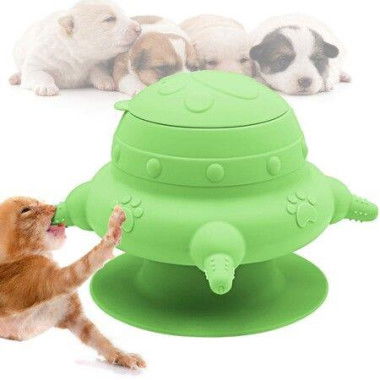 Puppy Feeder 4 Teats Puppy Milk Feeder Silicone Puppy Nursing Station 240ml Puppy Nursing Bottles For Kittens Rabbits-Green