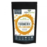 Detailed information about the product Pure Organic 95% Curcumin Powder - 1500mg of Turmeric Extract Buffered with Black Pepper